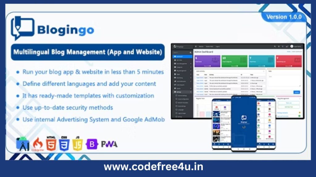 Blogingo - Multilingual Blog Management (App and Website)