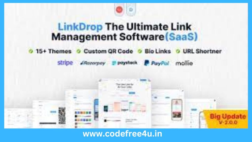 Linkdrop - SaaS Link Management Tool