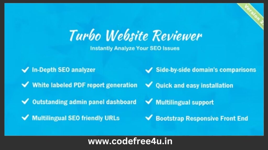 Turbo Website Reviewer - In-depth SEO Analysis Tool