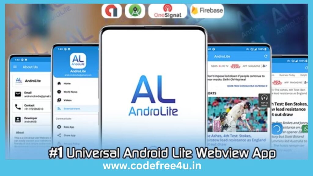 AndroLite - Easy Configurable Android WebView App Template
