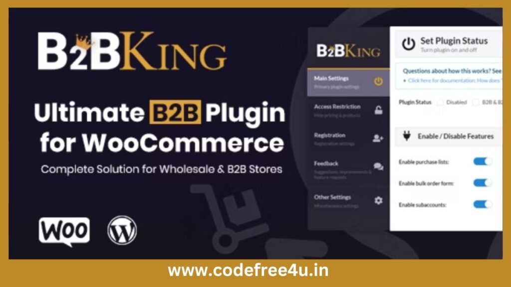 B2BKing - The Ultimate WooCommerce B2B & Wholesale Plugin