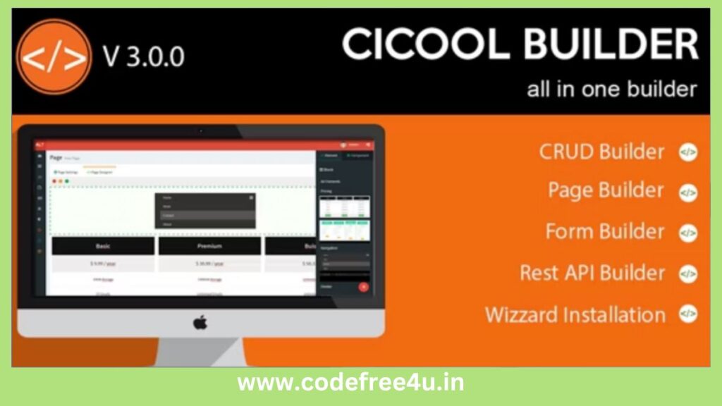 Cicool - Page, Form, Rest API and CRUD Generator