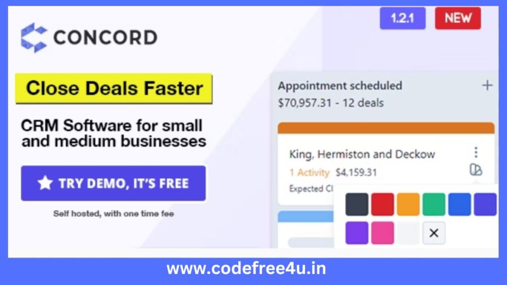 Concord - Deals Management CRM