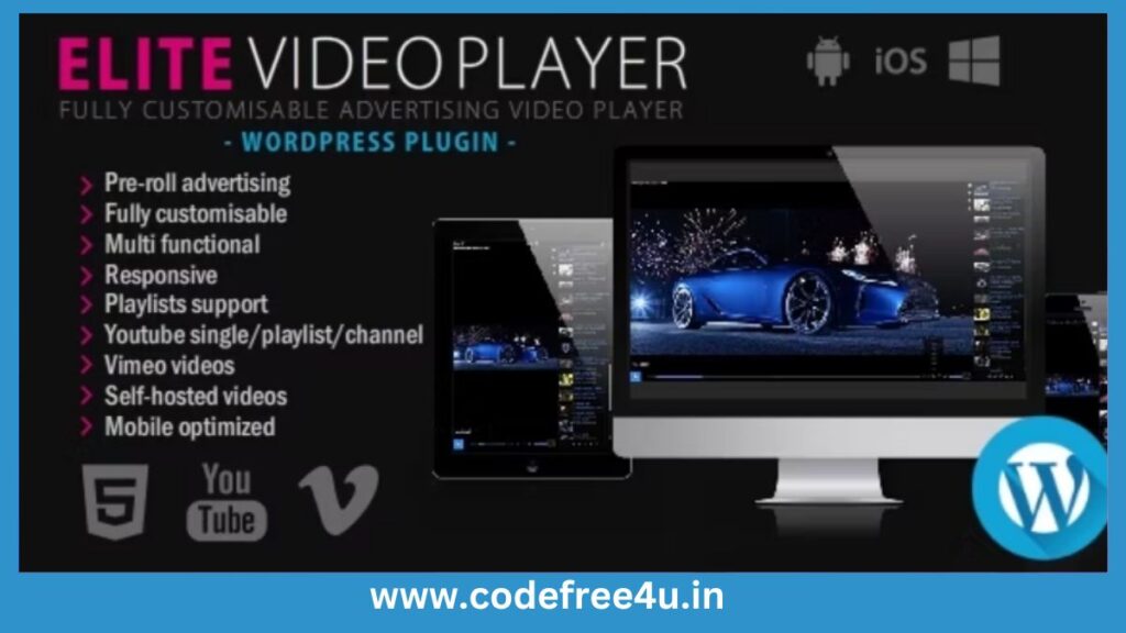 Elite Video Player - WordPress plugin