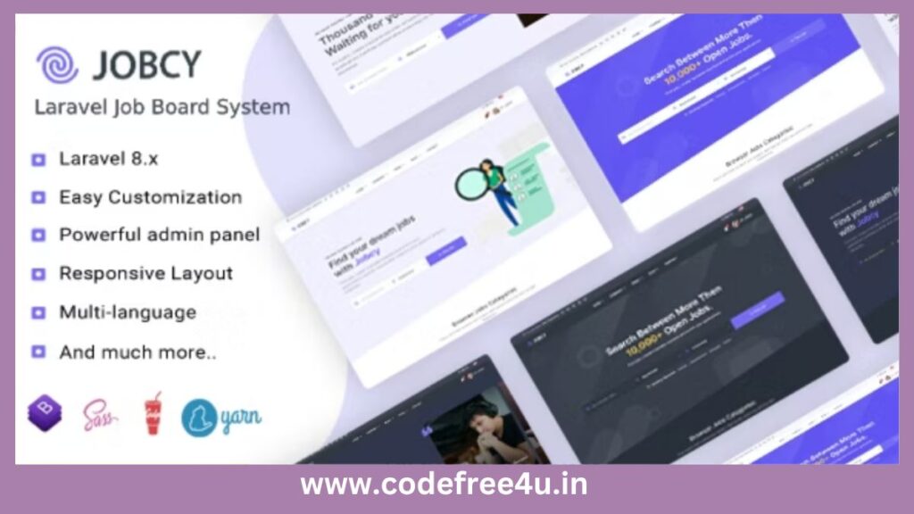 Jobcy - Laravel Job Board Multilingual System