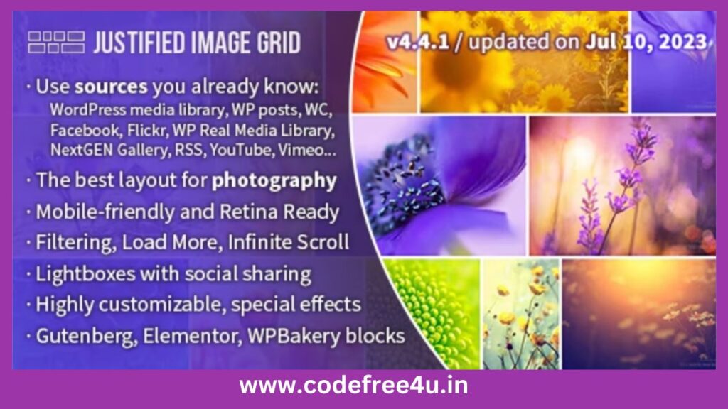 Justified Image Grid - Premium WordPress Gallery