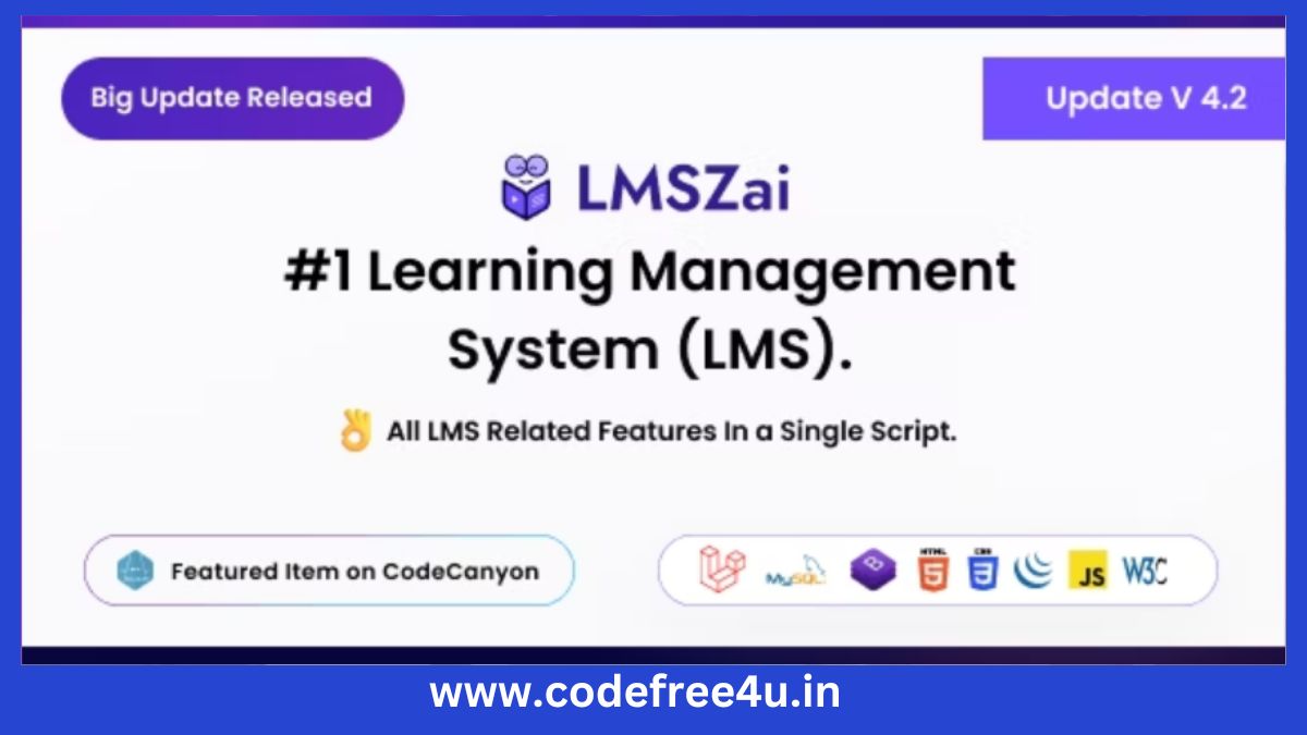 Lmszai V4 2 Lms Learning Management System Laravel Nulled Lmszai V4 2 Lms Learning Management System Laravel Nulled