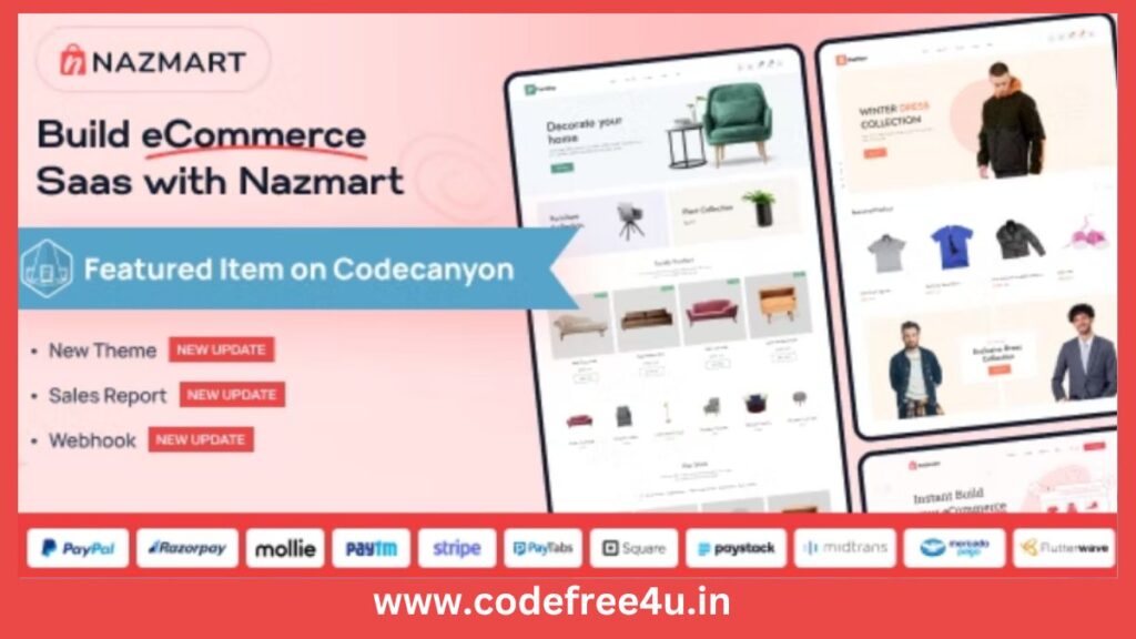 Nazmart – Multi-Tenancy eCommerce Platform (SAAS)