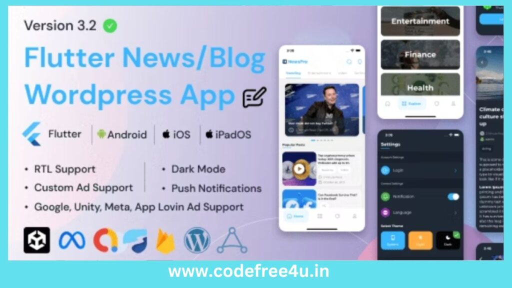 NewsPro - Blog News Article App For Wordpress