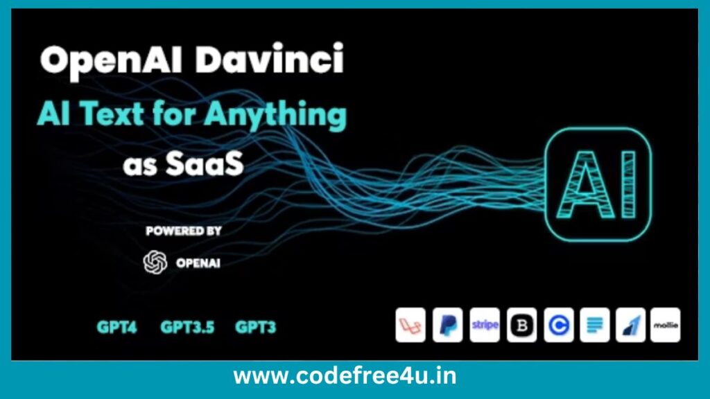OpenAI Davinci - AI Writing Assistant and Content Creator as SaaS - nulled