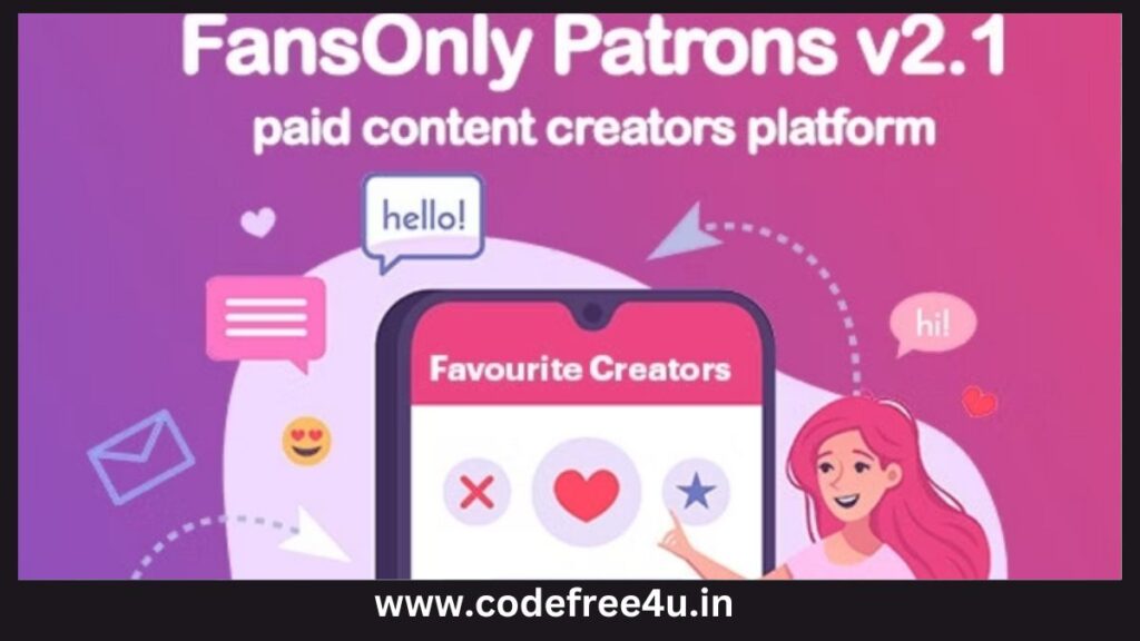 PHP FansOnly Patrons - Paid Content Creators Platform