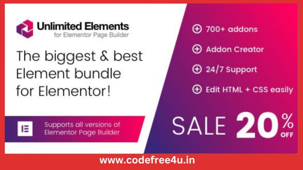 Unlimited Elements for Elementor Page Builder