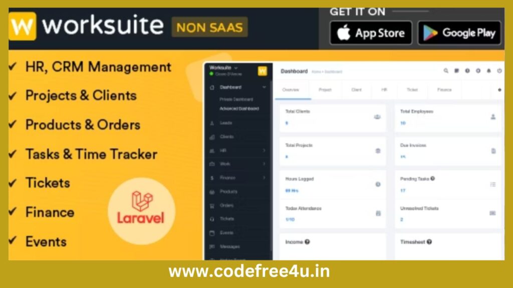 WORKSUITE - HR, CRM and Project Management