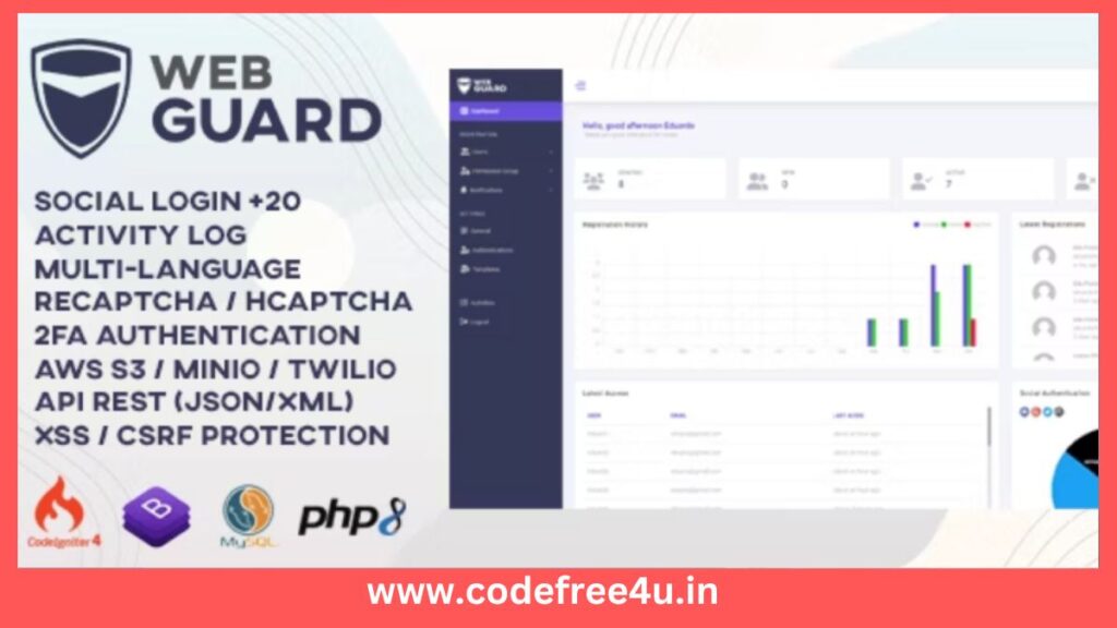 WebGuard - Advanced PHP Login and User Management