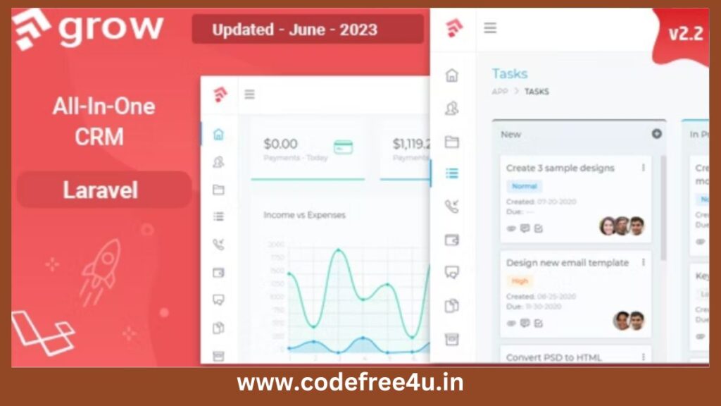 Grow CRM - Laravel Project Management