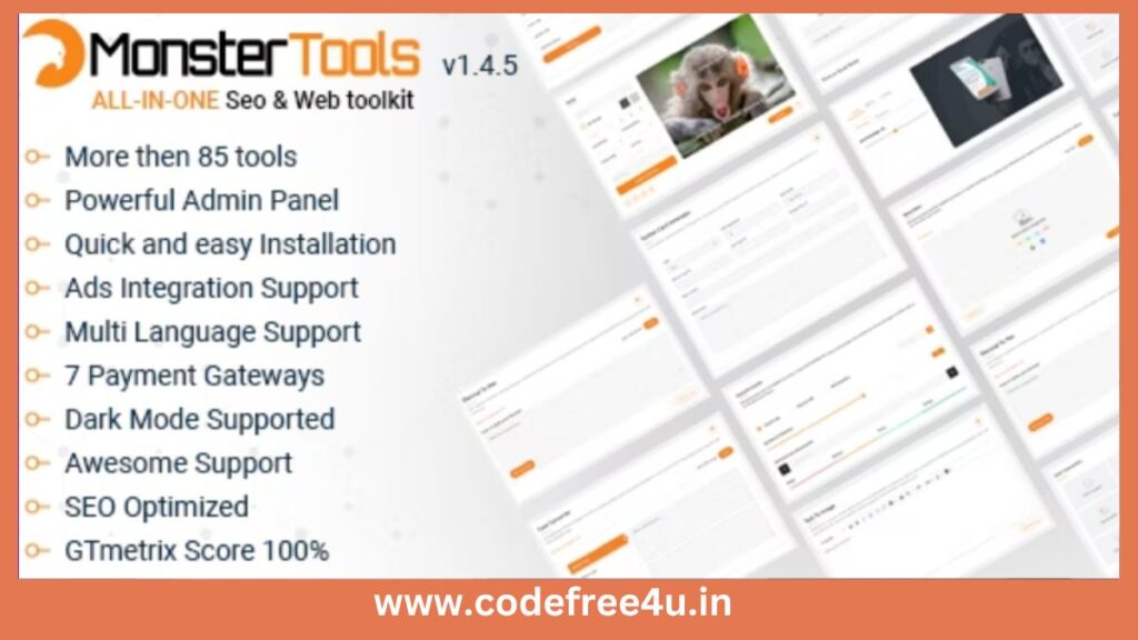 MonsterTools- The All-in-One SEO & Web Toolkit, like a Swiss Army Knife