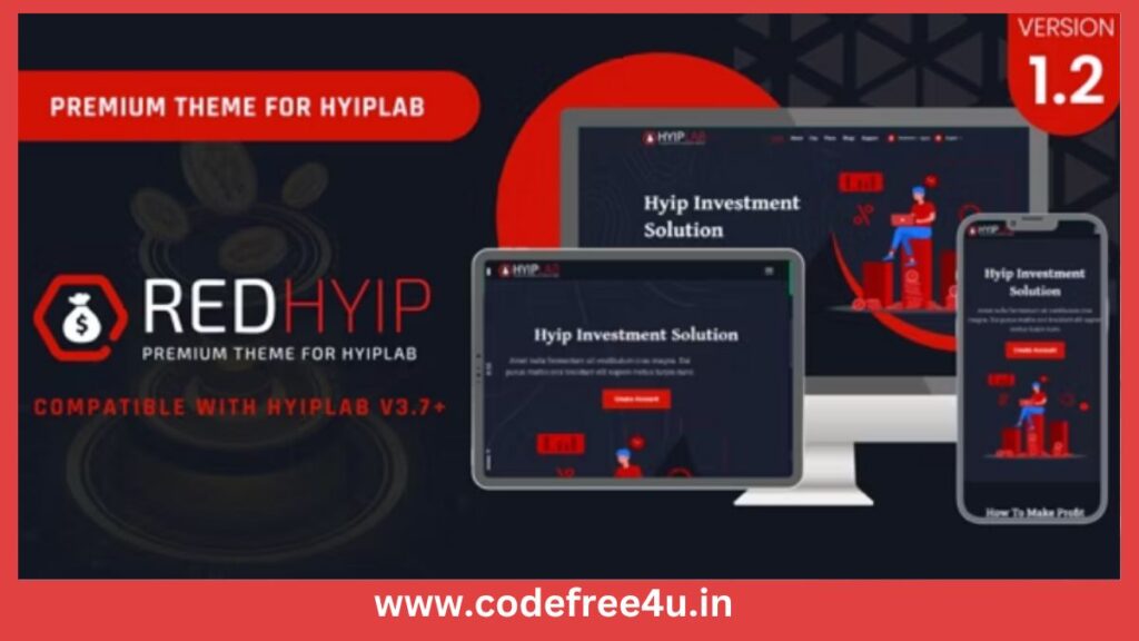 RedHyip - Premium Theme For HYIPLAB
