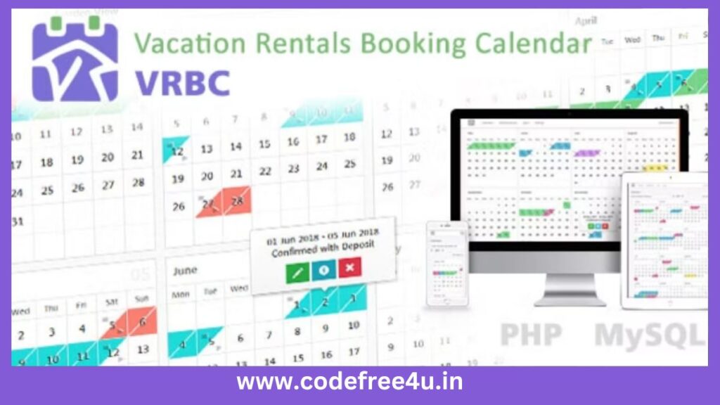 Vacation Rentals Booking Calendar