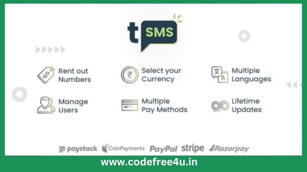 tSMS - Temporary SMS Receiving System - SaaS - Rent out Numbers